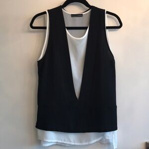 Zara b&w tank